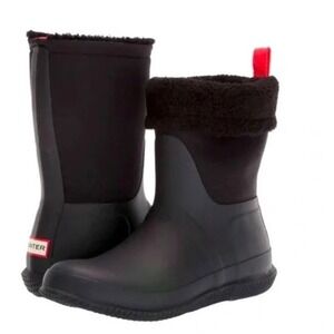 Women's Hunter Sherpa Lined Original Roll Top Boot Waterproof Insulated Size 5
